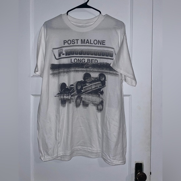 NWOT Post Malone merch L White Graphic T-Shirt - Picture 1 of 4